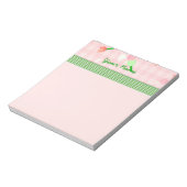 ピンクフローラメモ帳 ノートパッド (回転)