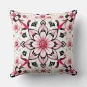 ピンクフローラモザイク装飾用クッション クッション (裏面)