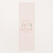 ピンクフローラモダンバチェロレッテ休暇 ヨガマット (正面)