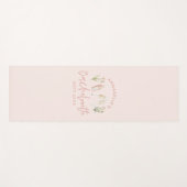 ピンクフローラモダンバチェロレッテ休暇 ヨガマット (正面(横))