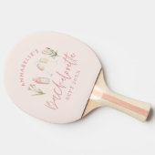 ピンクフローラモダンピンガーリークバチェロレッテp 卓球ラケット (横)