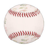 ピンクフローラモダンピンクガーリーバチェロレッテ  野球ボール (正面)