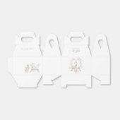 ピンクフローラモノグラムペーターザラビットベビーシャワー フェイバーボックス (折り畳みなし)