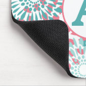 ピンクフローラモノグラム マウスパッド (コーナー)