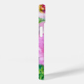 ピンクフローラモノグラム Case-Mate iPhoneケース (裏面 / 右)