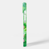 ピンクフローラモノグラム Case-Mate iPhoneケース (裏面 / 左)