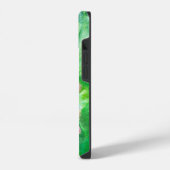 ピンクフローラモノグラム iPhoneケース (左側面)