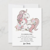 ピンクフローラユニコーンマザーズのデイカード シーズンカード (正面)