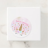 ピンクフローラユニコーンマジカル誕生日 フェイバータグ (インサイチュ)