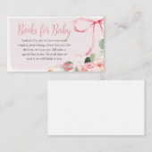 ピンクフローラユーカリプタスバルーンベビーブックベビー エンクロージャーカード (正面/裏面)