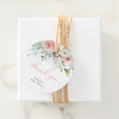 ピンクフローラユーカリ赤ちゃん女の子のシャワー感謝していユーザ フェイバータグ (インサイチュ)