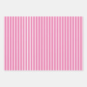 ピンクフローララッピング紙フラットシートセット3 ラッピングペーパーシート (正面2)