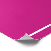 ピンクフローラランチョンマット ポスター (角)