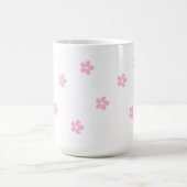 ピンクフローララージマグ コーヒーマグカップ (中央)