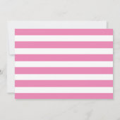 ピンクフローラリトルカボチャ秋誕生日写真 招待状 (裏面)