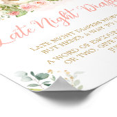 ピンクフローラリトルバニーレイトナイトおむつ ポスター (角)