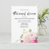ピンクフローラリハーサルディナー 招待状 (スタンド正面)