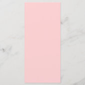 ピンクフローラリージェンシーブライダルシャワーカクテルメニュー メニュー (裏面)