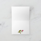 ピンクフローラリースありがとう サンキューカード (内部)