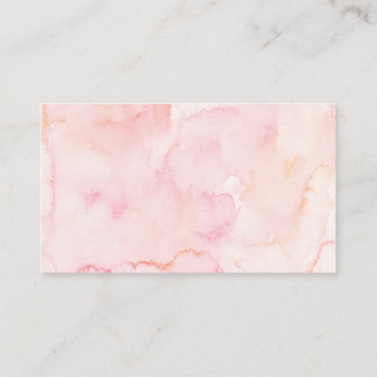 ピンクフローラリースコアラ赤ちゃんシャワーおむつラッフル エンクロージャーカード (裏面)