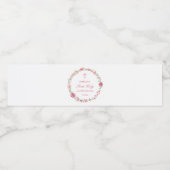 ピンクフローラリース第1聖餐式 ペットボトルラベル (シングルラベル)