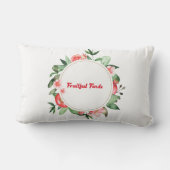 ピンクフローラリース腰枕 | 平和 ランバークッション (裏面)