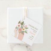 ピンクフローラレインボーベビーシャワー フェイバータグ (インサイチュ)