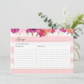 ピンクフローラレシピカード (スタンド正面)