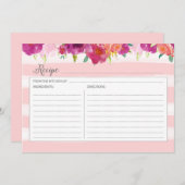 ピンクフローラレシピカード (正面/裏面)