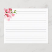 ピンクフローラレシピカード (裏面)