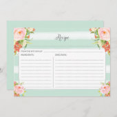 ピンクフローラレシピカード (正面/裏面)