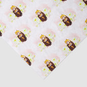 ピンクフローラレッドパンダママベビーティッシュペーパー 薄葉紙 (詳細)