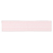 ピンクフローラレトロヴィンテージストライプパターン ショートテーブルランナー (横)