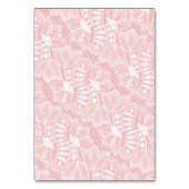 ピンクフローラレース テーブルナンバー (裏面)