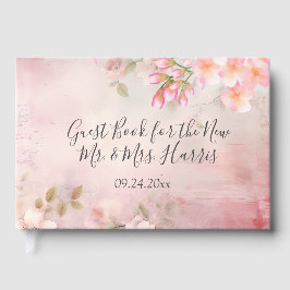 ピンクフローラロマンチックゲストブック ゲストブック