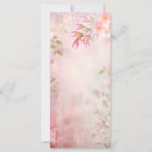 ピンクフローラロマンチック結婚式 プログラム (裏面)