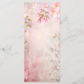 ピンクフローラロマン結婚ティックのメニュー メニュー (裏面)