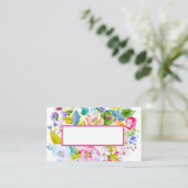 ピンクフローラロマン結婚ティック座席表 プレイスカード (スタンド正面)