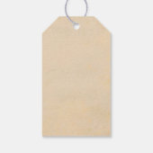 ピンクフローラヴィンテージウェディングサンキュー ギフトタグ (裏面)