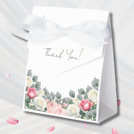 ピンクフローラヴィンテージガーデンバラブライダルシャワー フェイバーボックス