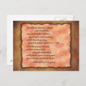 ピンクフローラ不安バイブル詩はがき ポストカード (正面/裏面)