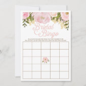 ピンクフローラ両面ブライダルシャワーゲーム (正面)