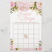 ピンクフローラ両面ブライダルシャワーゲーム (正面)