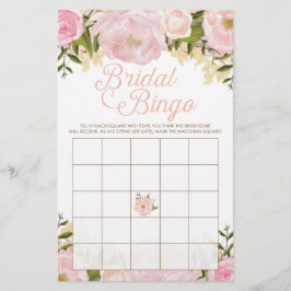 ピンクフローラ両面ブライダルシャワーゲーム