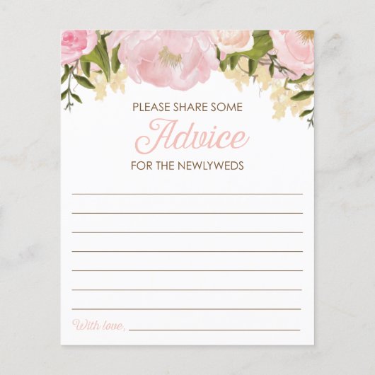 ピンクフローラ両面ブライダルシャワーデート夜 チラシ (裏面)