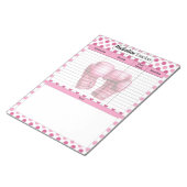 ピンクフローラ乳がん_投薬トラッカー ノートパッド (アングル)