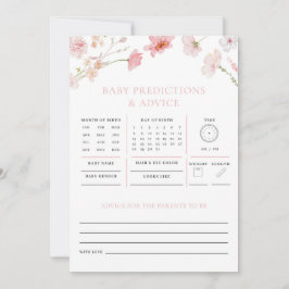 ピンクフローラ予測アドバイスベビーシャワーゲーム