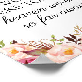 ピンクフローラ今日のサイン ポスター (角)