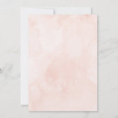 ピンクフローラ傘ベビーシャワー招待状 招待状 (裏面)