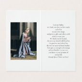 ピンクフローラ入り愛記憶葬祈りの言葉カード 名刺 (内部フラット)